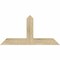 Ekena Millwork Portland Rough Sawn Timber Gable Bracket, Douglas Fir, 36"W x 18"H x 2"D x 4"F, 12/12 Pitch GBW036X18X0204POR00RDF - alternate 1